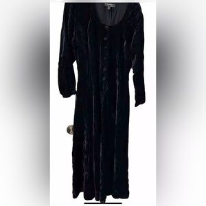 Vtg 90 Nostalgia Stevie Nicks Velvet Womans M Dress Dark Fairy Whimsigoth Witchy